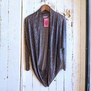 New Rebel Chic Womens Small Medium Gray Tunic Cardigan BOHO Chic Hippie